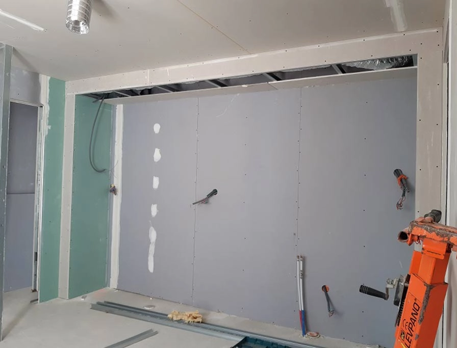 Plaques de plâtre isolation